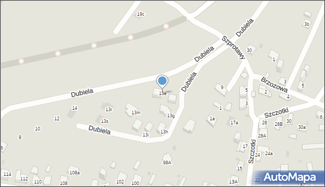 Jaworzno, Szprotawy, 13e, mapa Jaworzno