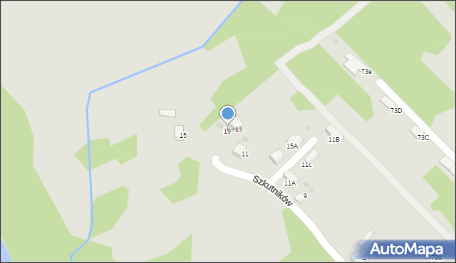 Jaworzno, Szkutników, 19, mapa Jaworzno