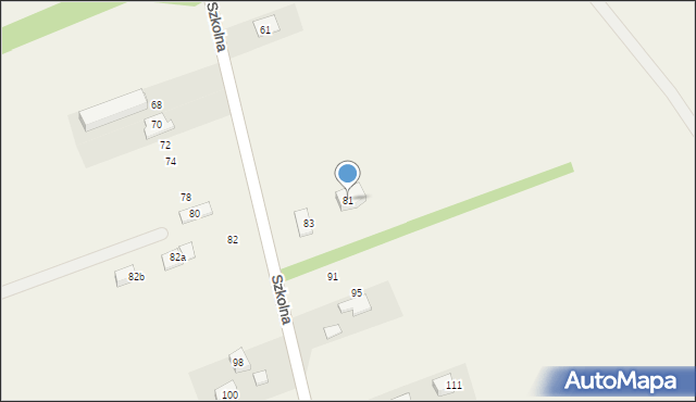Jazgarzew, Szkolna, 81, mapa Jazgarzew