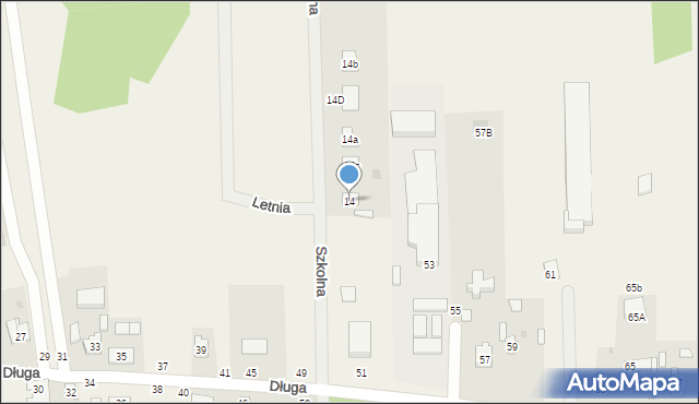 Jedlicze A, Szkolna, 14, mapa Jedlicze A