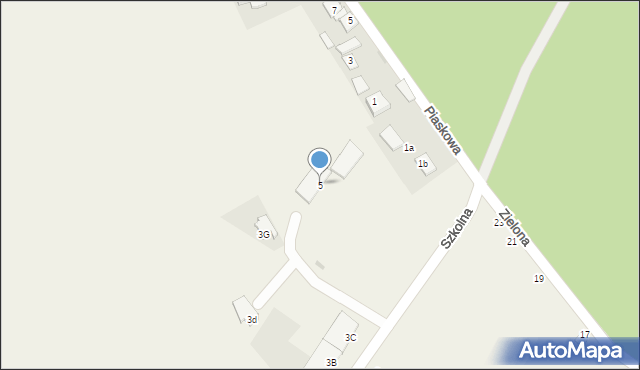 Jednaczewo, Szkolna, 5, mapa Jednaczewo