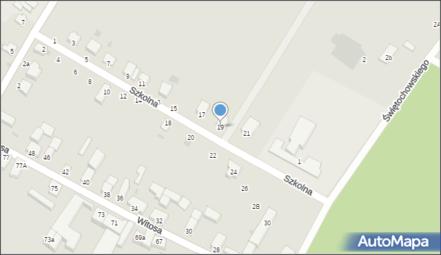 Jelcz-Laskowice, Szkolna, 19, mapa Jelcz-Laskowice