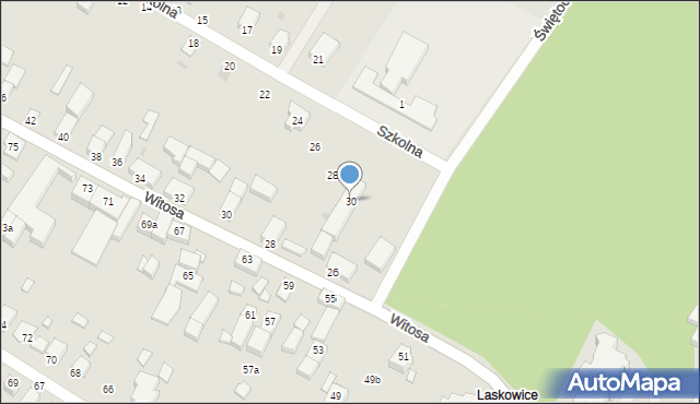 Jelcz-Laskowice, Szkolna, 30, mapa Jelcz-Laskowice