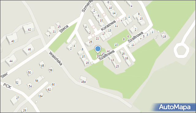 Jelenia Góra, Szafirowa, 18, mapa Jelenia Góra