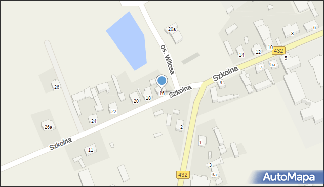 Jerka, Szkolna, 16, mapa Jerka