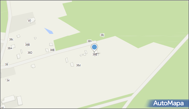 Jeruzal, Szkolna, 34E, mapa Jeruzal