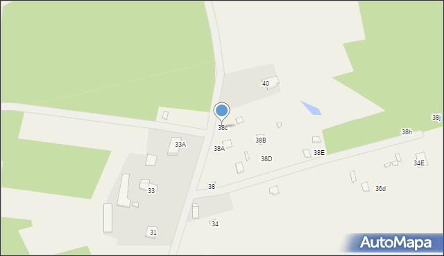 Jeruzal, Szkolna, 38c, mapa Jeruzal