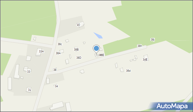 Jeruzal, Szkolna, 38f, mapa Jeruzal