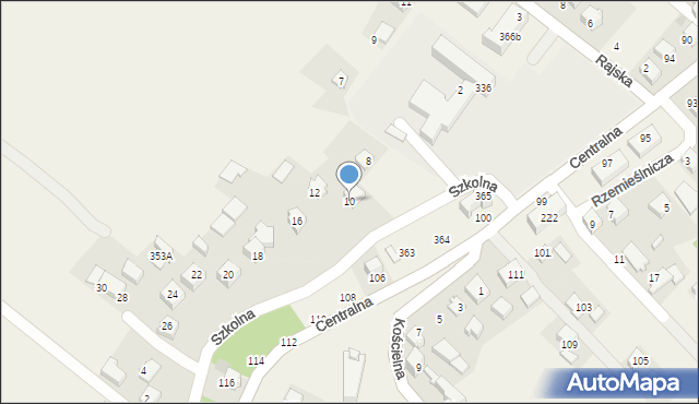 Jerzmanowice, Szkolna, 10, mapa Jerzmanowice