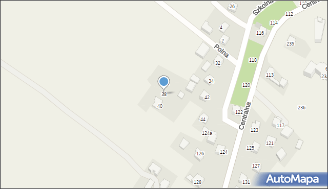 Jerzmanowice, Szkolna, 38, mapa Jerzmanowice