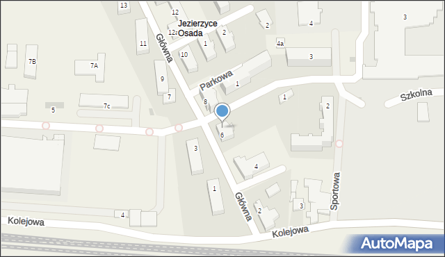 Jezierzyce, Szkolna, 1a, mapa Jezierzyce