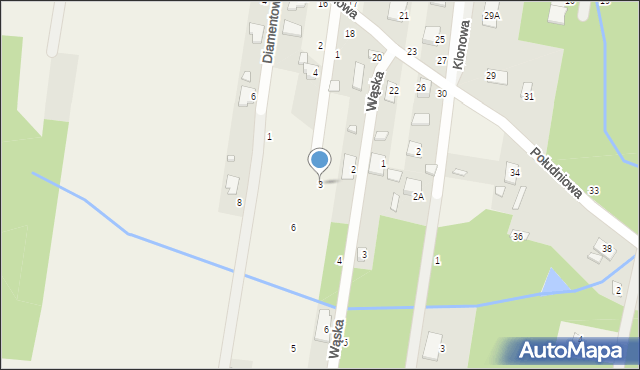 Jeziórko, Szafirowa, 3, mapa Jeziórko