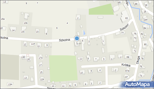 Jeżów Sudecki, Szkolna, 7, mapa Jeżów Sudecki