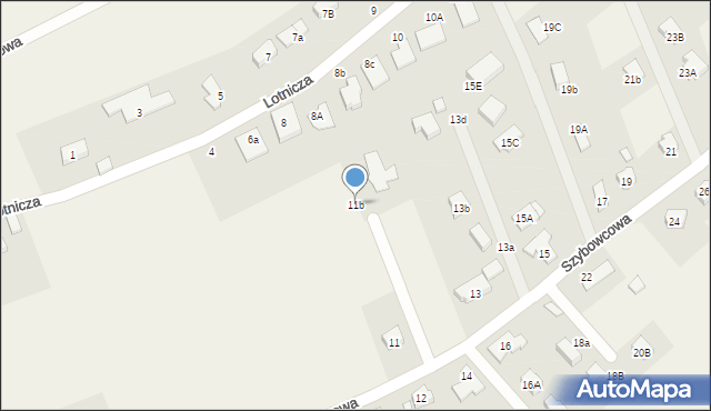 Jeżów Sudecki, Szybowcowa, 11b, mapa Jeżów Sudecki