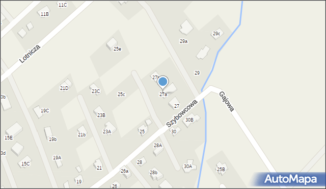 Jeżów Sudecki, Szybowcowa, 27a, mapa Jeżów Sudecki