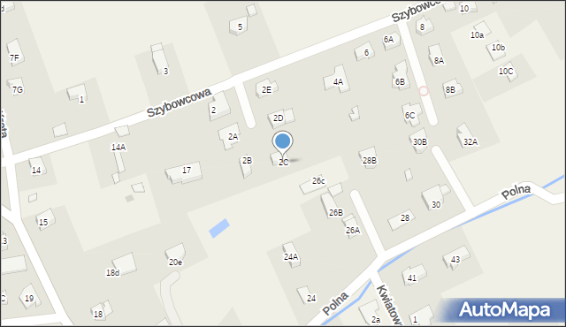 Jeżów Sudecki, Szybowcowa, 2C, mapa Jeżów Sudecki