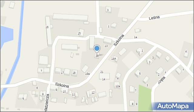 Jordanów Śląski, Szkolna, 19, mapa Jordanów Śląski