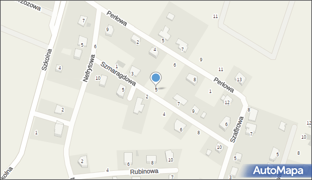 Jordanów Śląski, Szmaragdowa, 5, mapa Jordanów Śląski