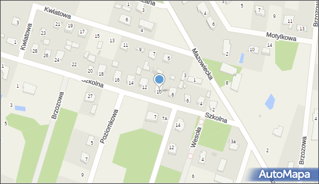 Józefina, Szkolna, 10, mapa Józefina