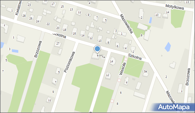 Józefina, Szkolna, 7, mapa Józefina