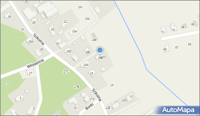 Józefów, Szkolna, 16B, mapa Józefów