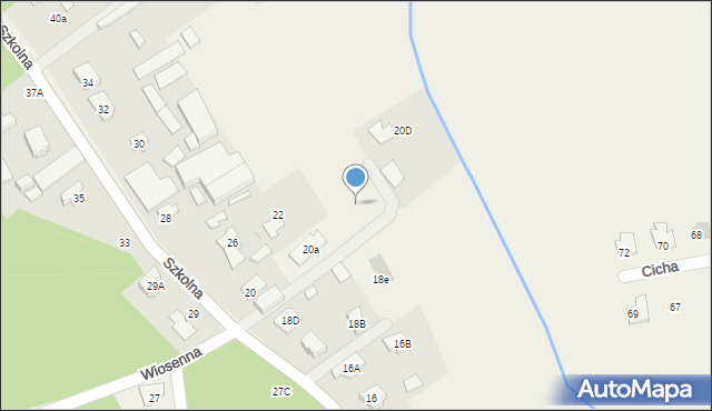 Józefów, Szkolna, 20b, mapa Józefów