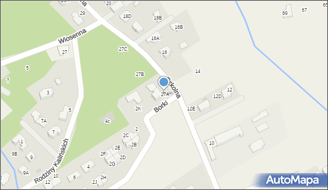 Józefów, Szkolna, 27A, mapa Józefów