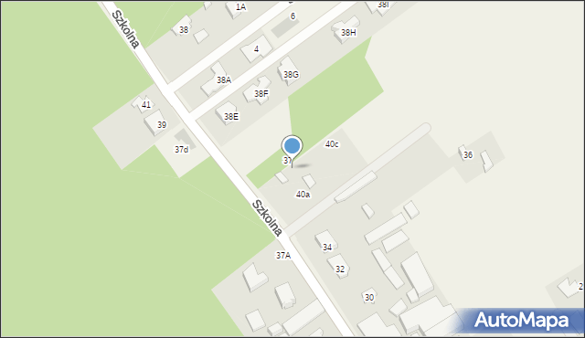 Józefów, Szkolna, 40, mapa Józefów