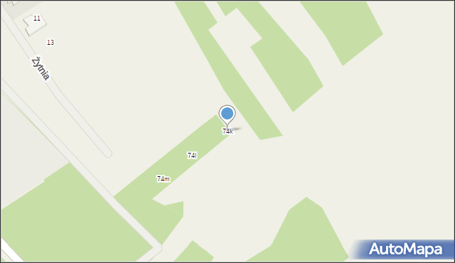 Józefów, Szkolna, 74k, mapa Józefów