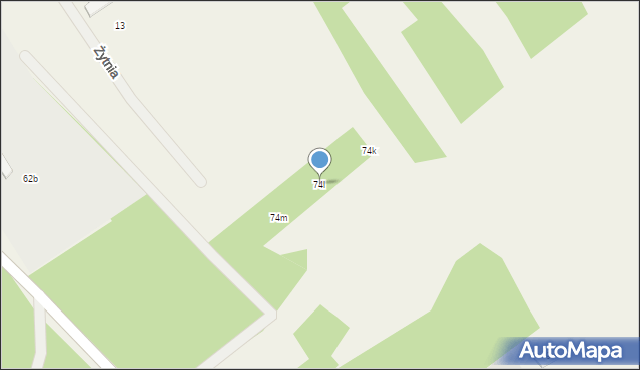 Józefów, Szkolna, 74l, mapa Józefów