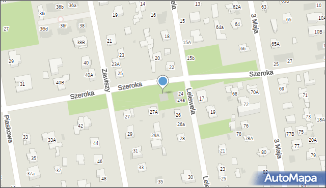Józefów, Szeroka, 24, mapa Józefów