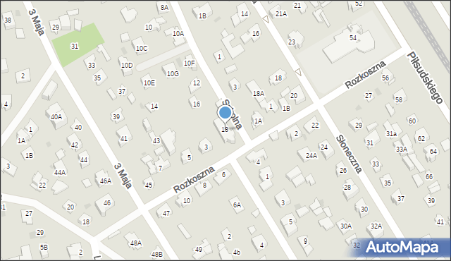 Józefów, Szkolna, 18, mapa Józefów