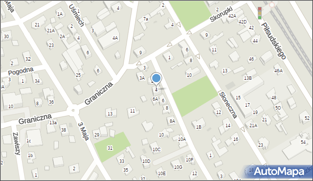 Józefów, Szkolna, 4, mapa Józefów