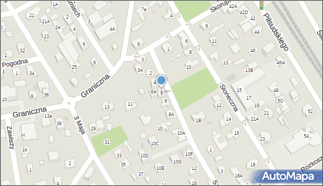 Józefów, Szkolna, 6, mapa Józefów