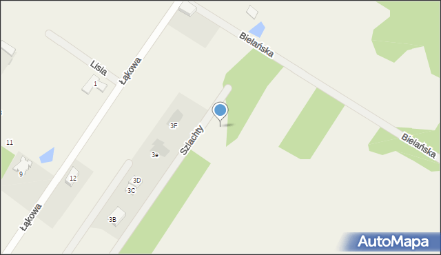 Kąck, Szlachty, 16, mapa Kąck