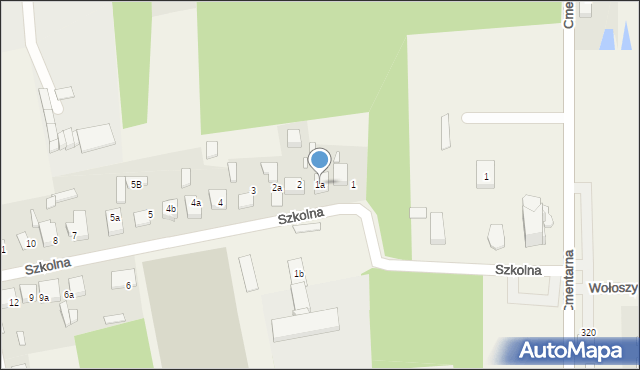 Kalej, Szkolna, 1a, mapa Kalej