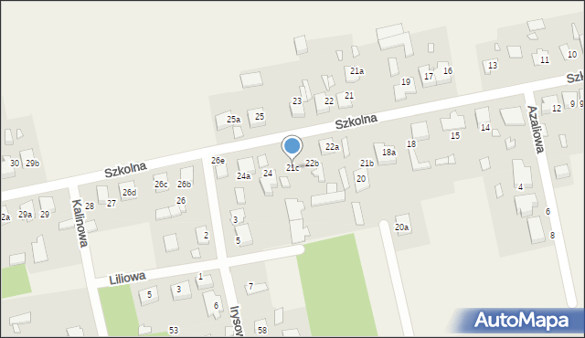Kalej, Szkolna, 21c, mapa Kalej