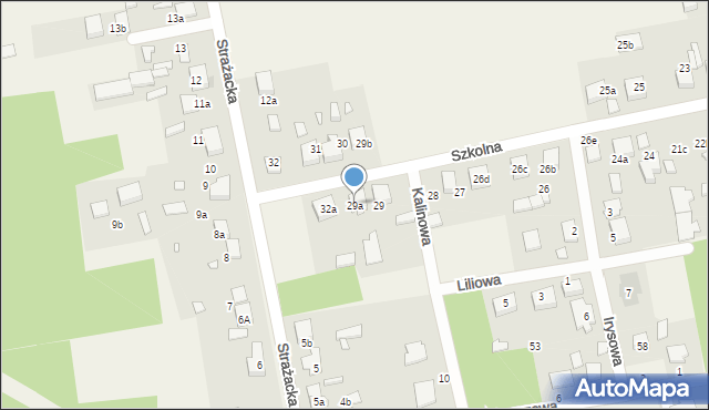 Kalej, Szkolna, 29a, mapa Kalej