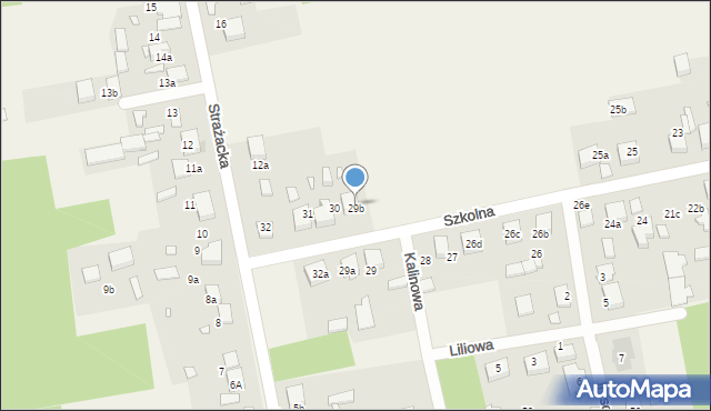 Kalej, Szkolna, 29b, mapa Kalej