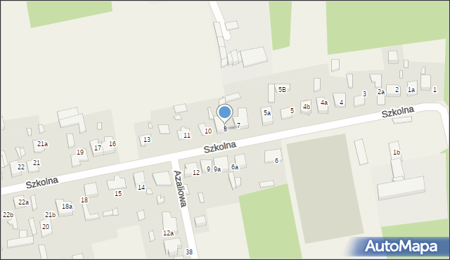 Kalej, Szkolna, 8, mapa Kalej