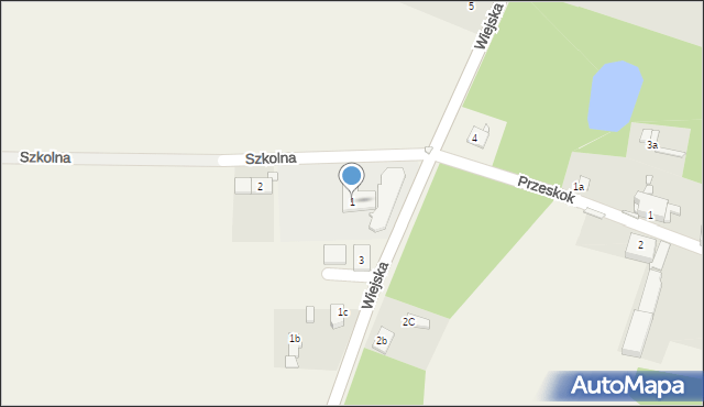 Kalinowice, Szkolna, 1, mapa Kalinowice