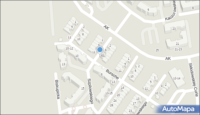 Kalisz, Szpilowskiego Sylwestra, 12, mapa Kalisza