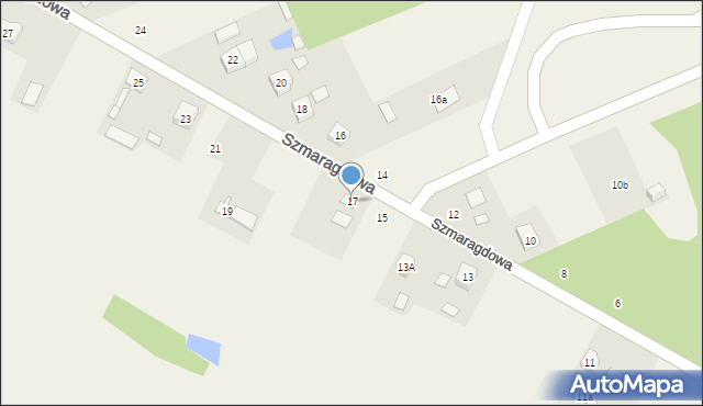 Kamień, Szmaragdowa, 17, mapa Kamień