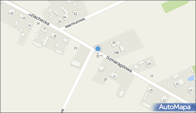 Kamień, Szmaragdowa, 31, mapa Kamień