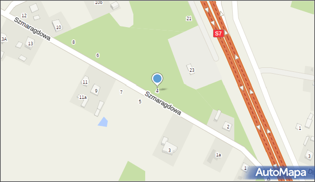 Kamień, Szmaragdowa, 4, mapa Kamień