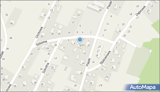 Kamień, Szkolna, 3, mapa Kamień