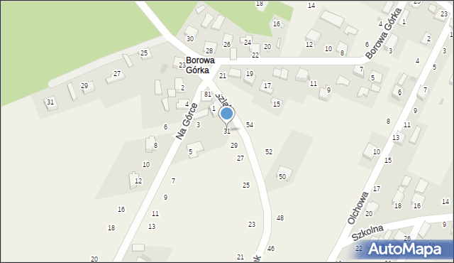 Kamień, Szlak, 31, mapa Kamień