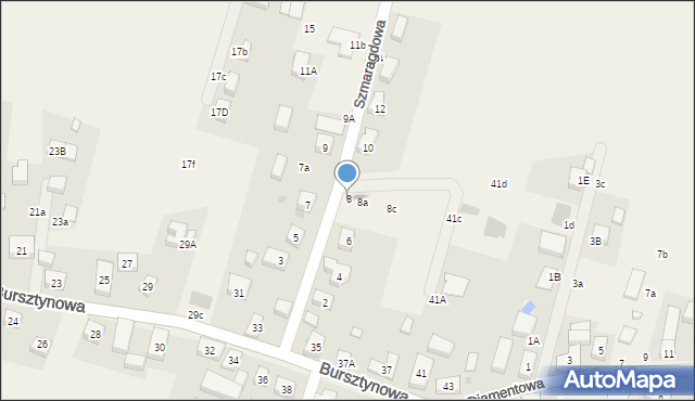 Kamień, Szmaragdowa, 8, mapa Kamień