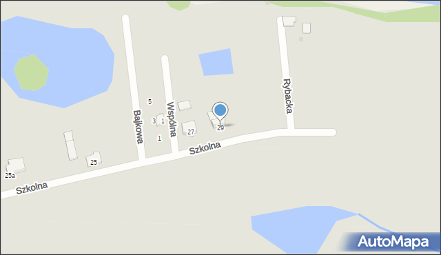 Kamień Krajeński, Szkolna, 29, mapa Kamień Krajeński