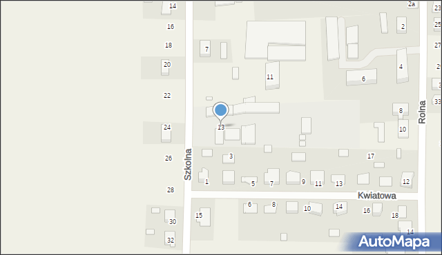 Kamieniec, Szkolna, 13, mapa Kamieniec